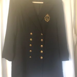 Ralph Lauren Navy Blue Long Blazer